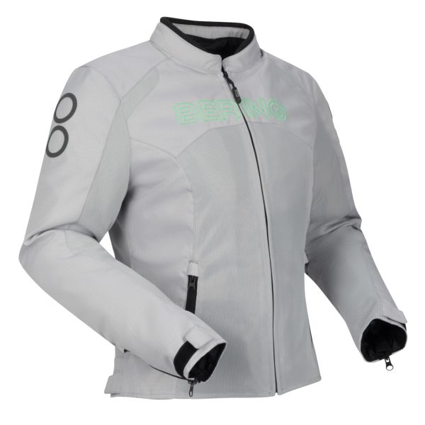 Motorcycle Jackets Bering Lady Zao Grey Green Motorcycle Jackets Bering Lady Zao Grey Green