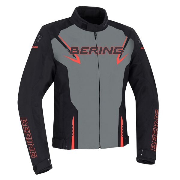 Motorcycle Jackets Bering Maceo Black Grey Red Motorcycle Jackets Bering Maceo Black Grey Red