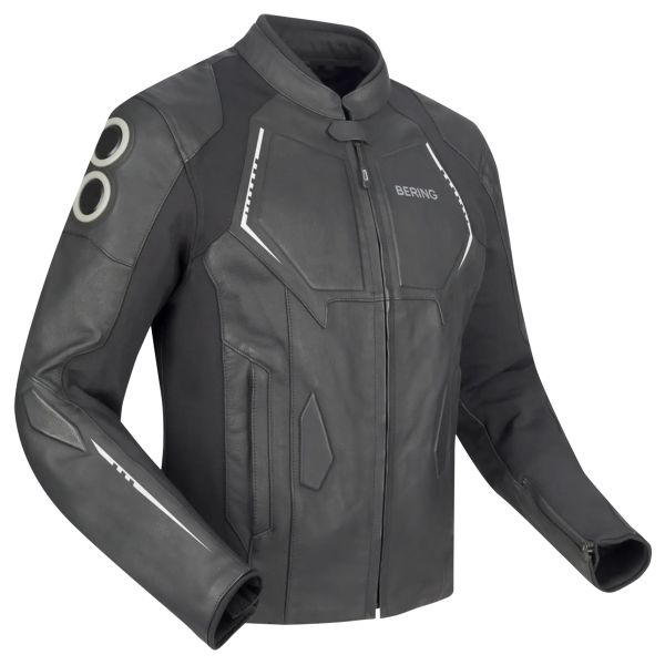 Motorcycle Jackets Bering Radial Black White Motorcycle Jackets Bering Radial Black White