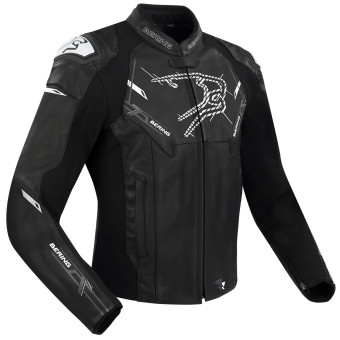 Motorcycle Jackets Bering Snap Black White