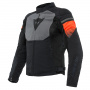 Motorcycle Jackets Dainese Air Fast Tex Black Grey Fluo Red