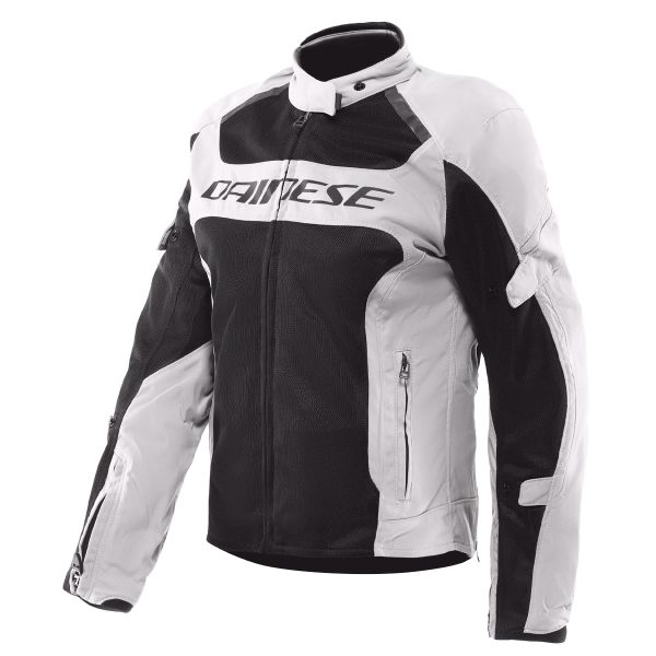 Motorcycle Jackets Dainese Air Frame 3 Tex Woman Light Gray Black