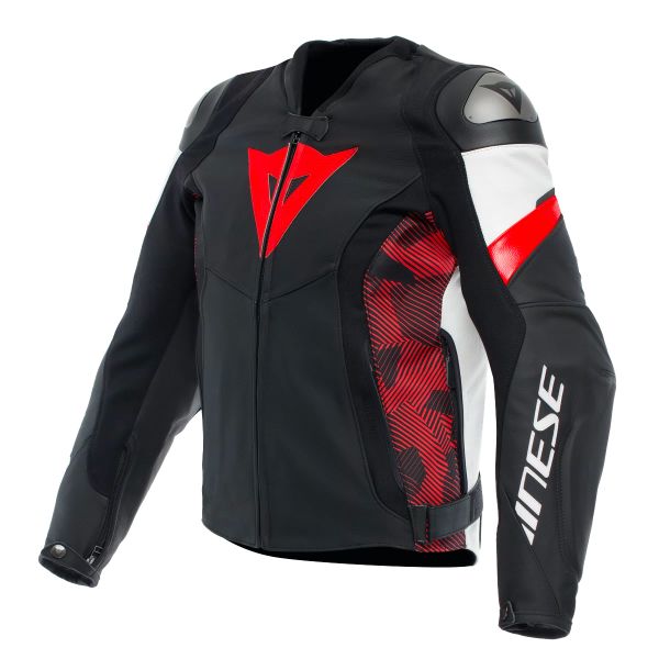 Motorcycle Jackets Dainese Avro 5 Black Red Lava White Motorcycle Jackets Dainese Avro 5 Black Red Lava White