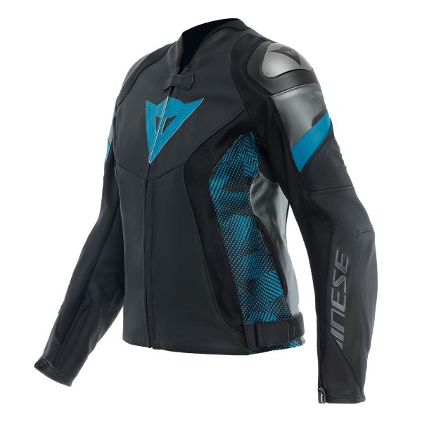 Motorcycle Jackets Dainese Avro 5 Woman Black Teal Anthracite Motorcycle Jackets Dainese Avro 5 Woman Black Teal Anthracite