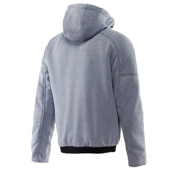 Dainese Bovisa Safety Hoodie Full Zip Grey Melange Black