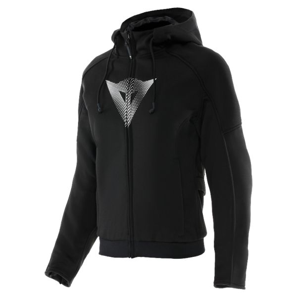 Motorcycle Jackets Dainese Daemon-X Safety Hoodie Full Zip Woman Black
