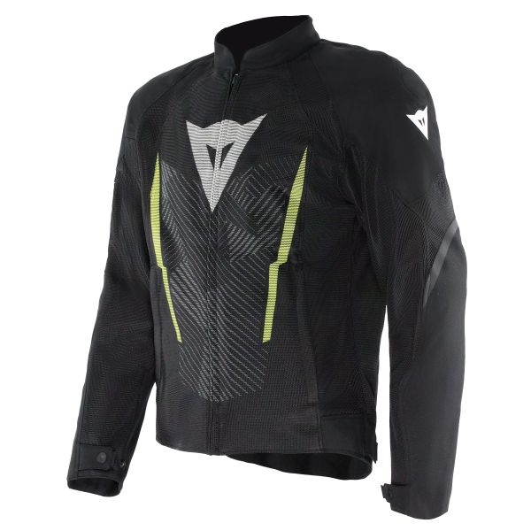 Motorcycle Jackets Dainese Herosphere Air Tex Black White Yellow Fluo