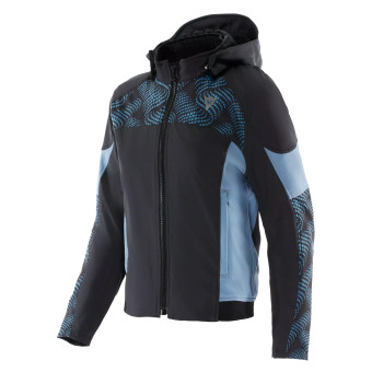 Motorcycle Jackets Dainese Ignite 2 Tex Woman Black Blue Mirage