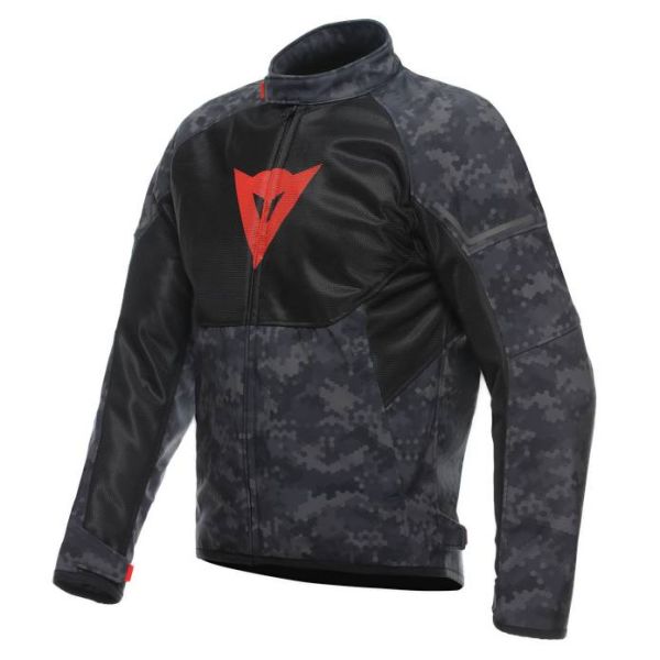 Motorcycle Jackets Dainese Ignite Air Camo Grey Black Fluo Red Motorcycle Jackets Dainese Ignite Air Camo Grey Black Fluo Red