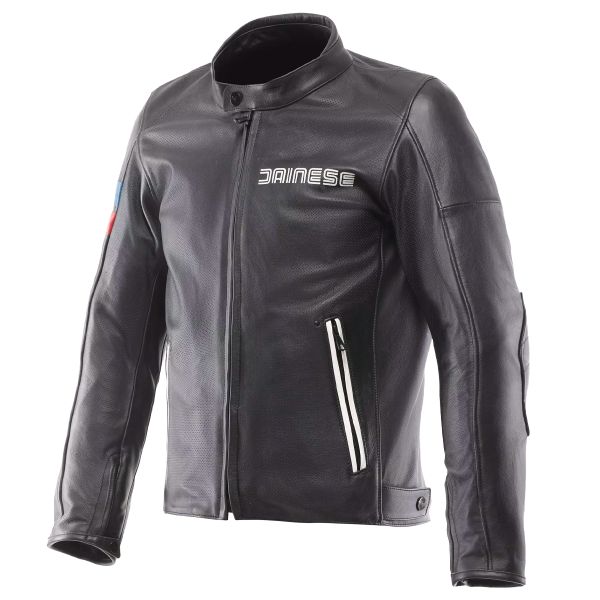 Motorcycle Jackets Dainese Leggenda Perf Leather Black