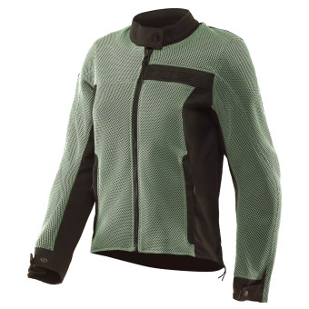 Motorcycle Jackets Dainese Lisbona Air Tex Woman Iceberg Green Black