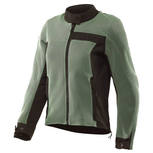 Motorcycle Jackets Dainese Lisbona Air Tex Woman Iceberg Green Black