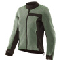 Motorcycle Jackets Dainese Lisbona Air Tex Woman Iceberg Green Black