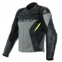Motorcycle Jackets Dainese Racing 4 Charcoal Grey Black