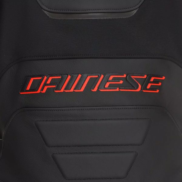 Dainese Racing 5 Leather Black Red Fluo