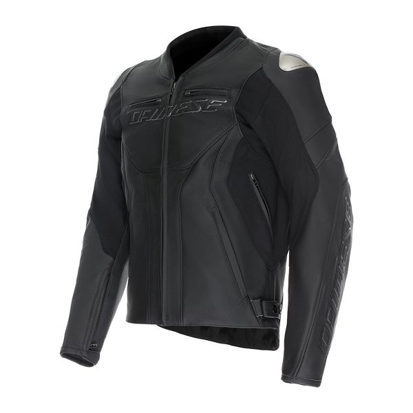 Motorcycle Jackets Dainese Racing 5 Leather Black Black Motorcycle Jackets Dainese Racing 5 Leather Black Black