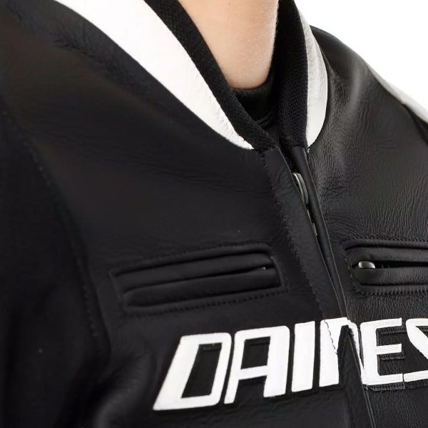 Dainese Racing 5 Leather Woman Black White