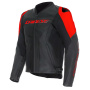Motorcycle Jackets Dainese Racing 5 Perf Leather Black Red Fluo