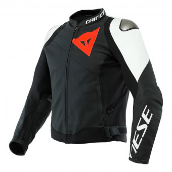 Motorcycle Jackets Dainese Sportiva Black Matt White