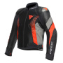 Motorcycle Jackets Dainese Super Rider Absoluteshell Black Dark Grey Fluo Red