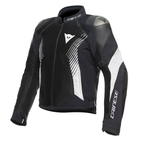 Motorcycle Jackets Dainese Super Rider Absoluteshell Black Black White Motorcycle Jackets Dainese Super Rider Absoluteshell Black Black White