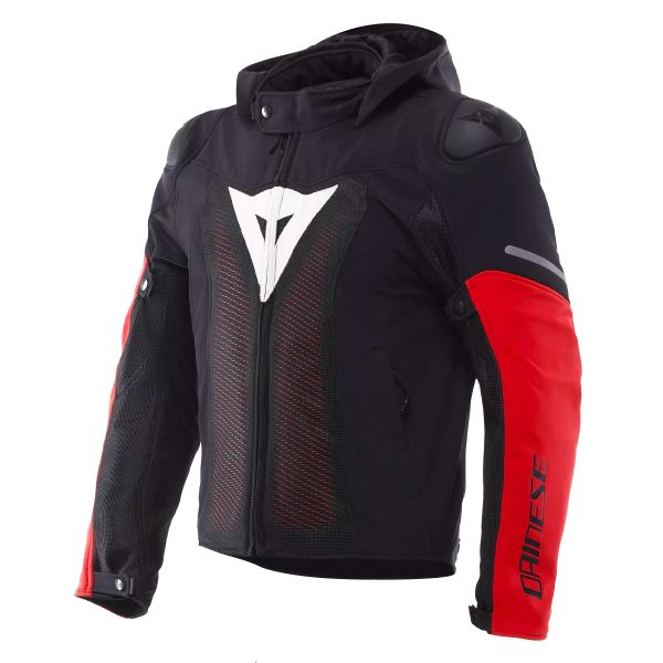Motorcycle Jackets Dainese Super Sprint Air Tex Black White Red