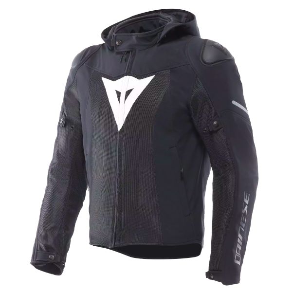 Motorcycle Jackets Dainese Super Sprint Air Tex Black White