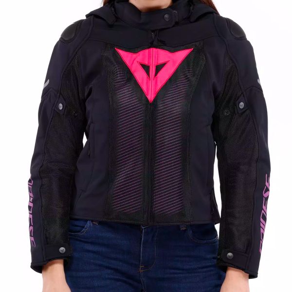 Dainese Super Sprint Air Tex Woman Black Pink Viola