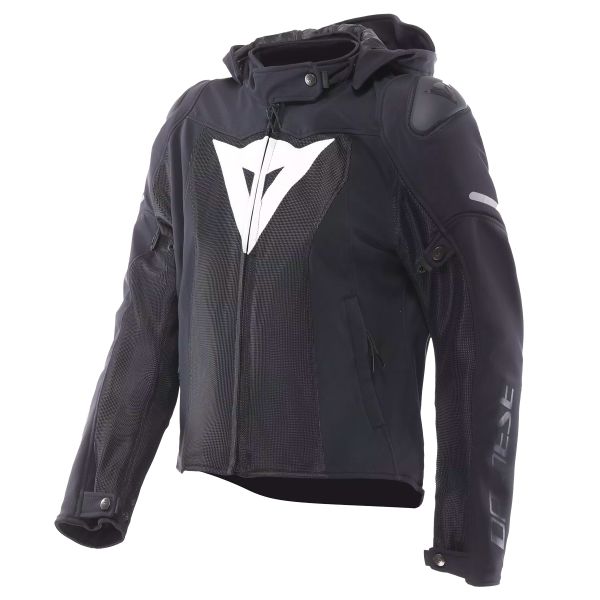 Motorcycle Jackets Dainese Super Sprint Air Tex Woman Black White