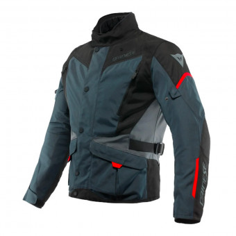 Motorcycle Jackets Dainese Tempest 3 D-Dry Ebony Black Lava Red