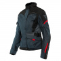 Motorcycle Jackets Dainese Tempest 3 D-Dry Lady Ebony Black Lava Red