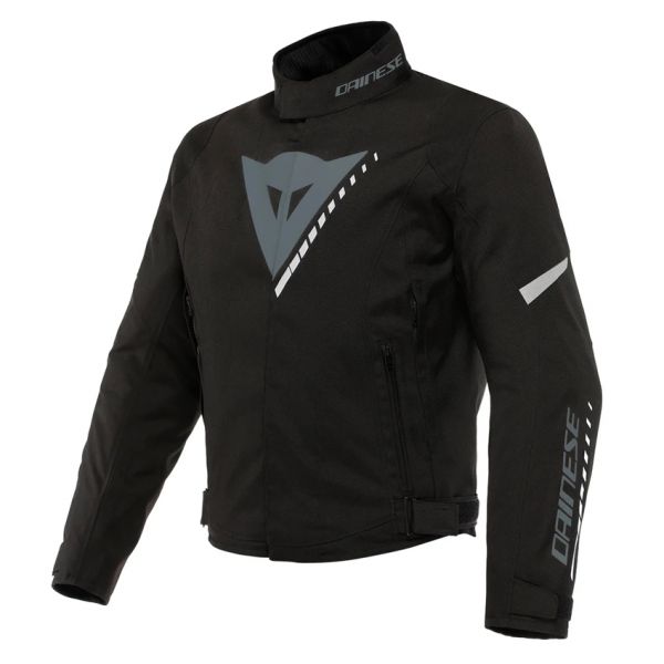 Motorcycle Jackets Dainese Veloce D-Dry Black Charcoal Grey White