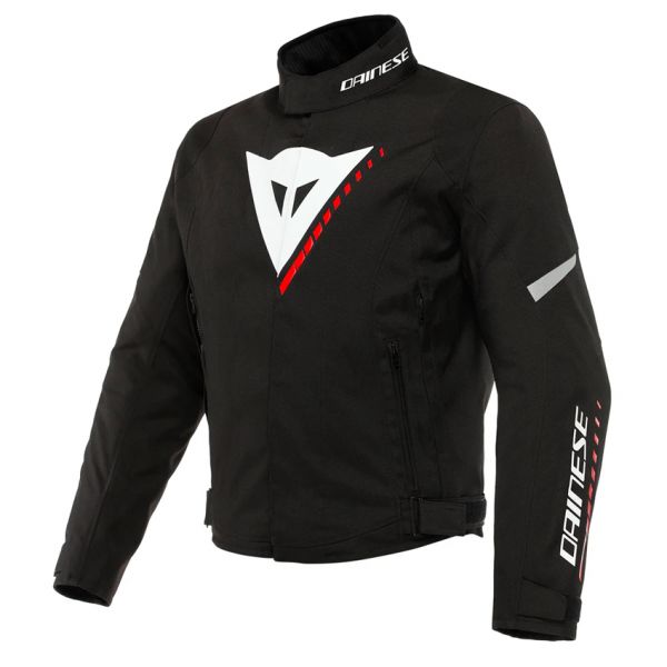 Motorcycle Jackets Dainese Veloce D-Dry Black White Lava Red