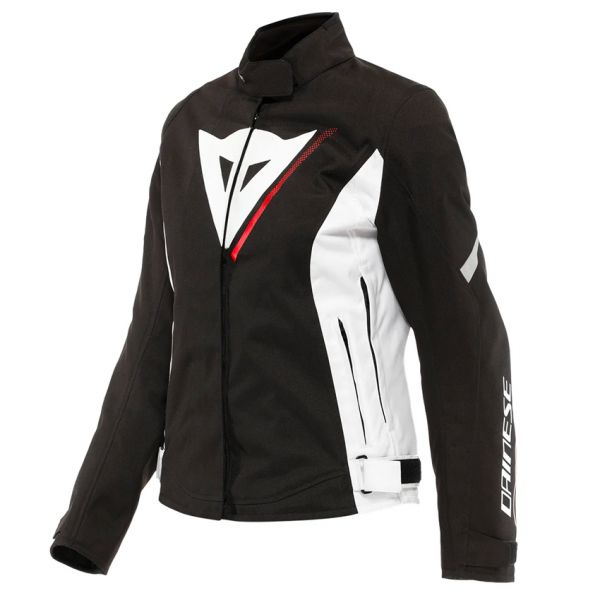 Motorcycle Jackets Dainese Veloce Lady D-Dry Black White Lava Red