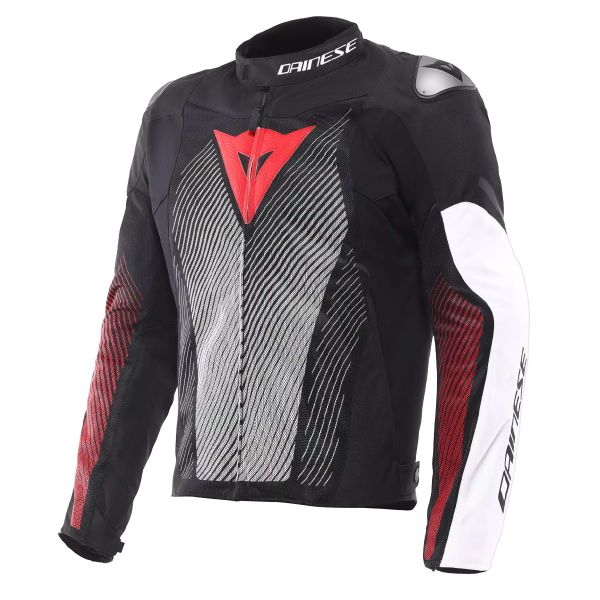 Motorcycle Jackets Dainese Ventar Air Tex Black White Red