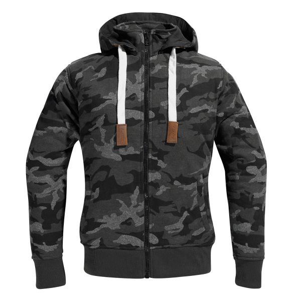 Motorcycle jacket DIFI Downtown Lady Hoodie Dark Camo at the best
