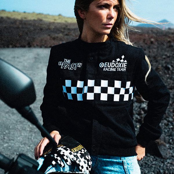 Motorcycle Jackets EUDOXIE Nascar Cheakboard