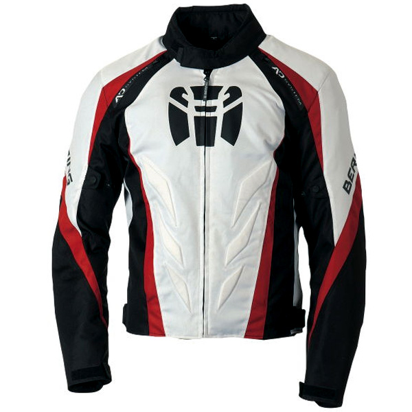 Motorcycle Jackets Bering Frisco Black White Red