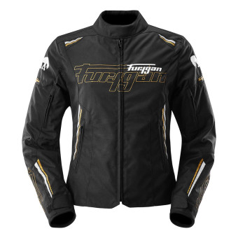 Motorcycle Jackets Furygan Agata Black White Gold