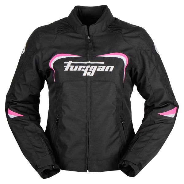 Motorcycle Jackets Furygan Cyane Black White Pink Motorcycle Jackets Furygan Cyane Black White Pink