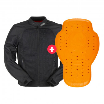 Motorcycle Jackets Furygan Genesis Mistral Lady Evo 2 Black + Back Protector D3O Viper Level 2