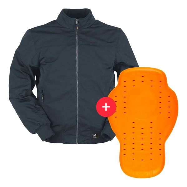 Motorcycle Jackets Furygan Kenya Evo Blue + Back Protector D3O Viper Level 2