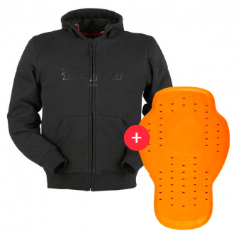 Pack Motorcycle jacket + Back protector : Furygan Luxio Evo Black ...