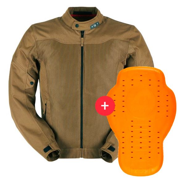 Motorcycle Jackets Furygan Mistral Evo 3 Bronze + Back Protector D3O Viper Level 2