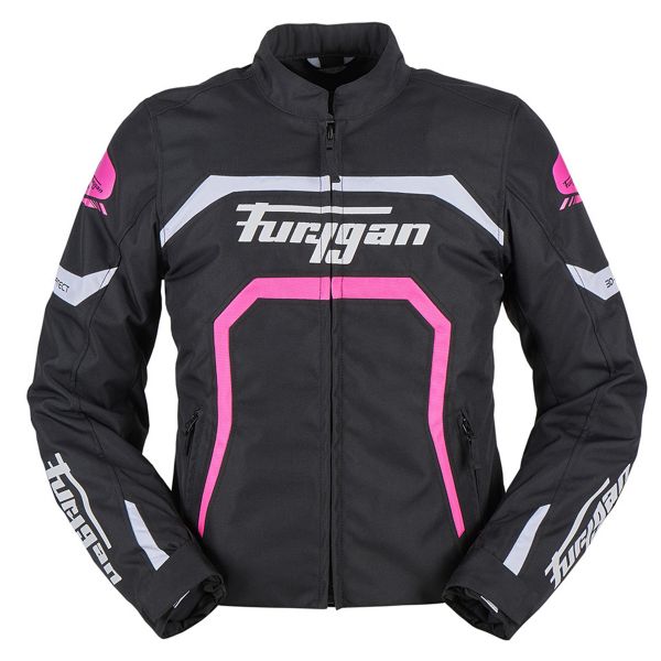 Motorcycle Jackets Furygan Mystic Evo Black White Pink Motorcycle Jackets Furygan Mystic Evo Black White Pink