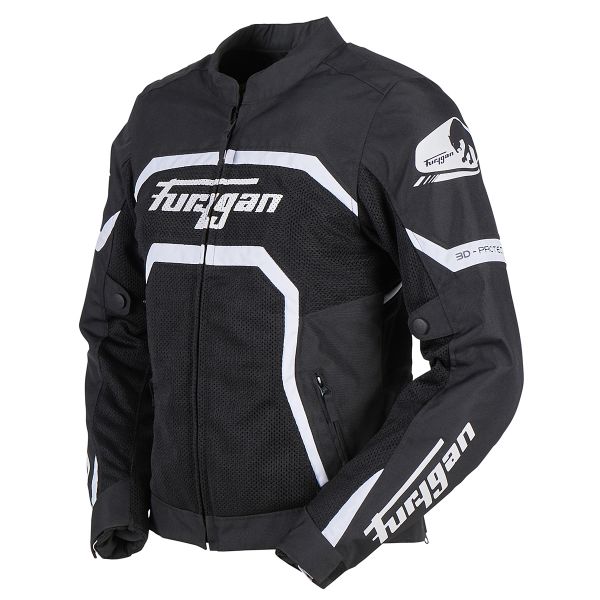 Furygan Mystic Evo Vented Black White