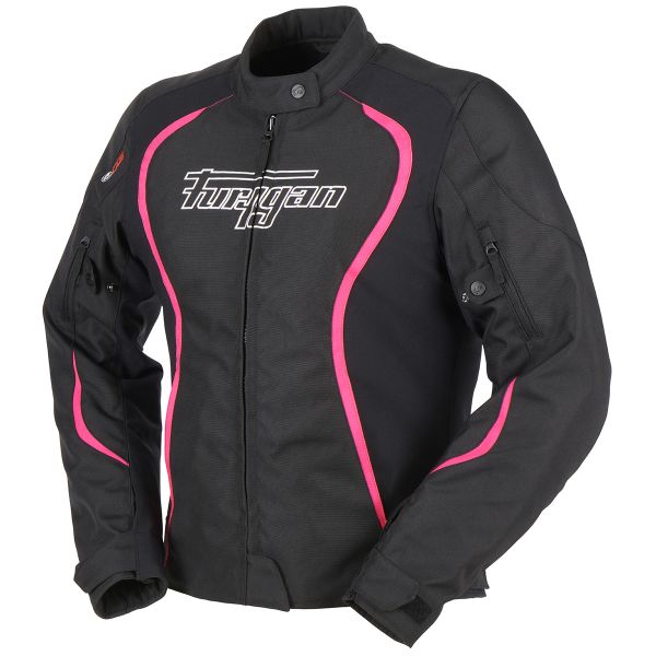 Motorcycle Jackets Furygan Odessa Black White Pink Motorcycle Jackets Furygan Odessa Black White Pink