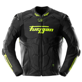 Motorcycle Jackets Furygan Raptor Evo 3 Black Yellow