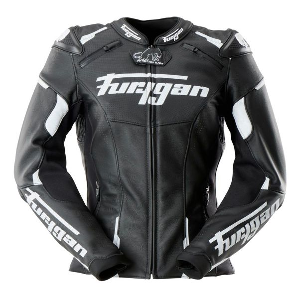 Motorcycle Jackets Furygan Raptor Lady Black White Motorcycle Jackets Furygan Raptor Lady Black White