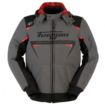 Motorcycle Jackets Furygan Sektor Roadster Anthracite Black Red